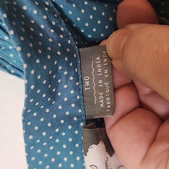 Anthropologie Girls From Savoy Polka Dot Halter Midi Dress, Size 2 - Picture 10 of 11